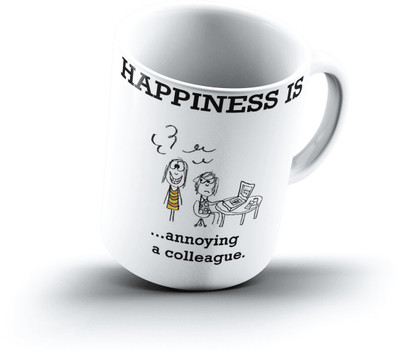 

Ucard Happiness Is1164 Bone China, Ceramic, Porcelain Mug(325 ml)
