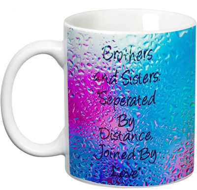 

Prithish Brothers & Sisters. Joined By Love Ceramic Mug(330 ml), Multicolor