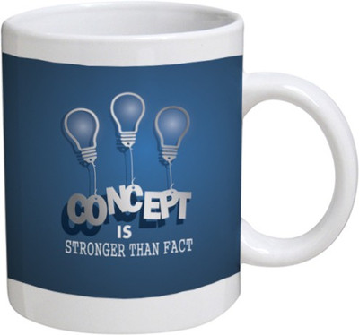 

Disginer Cases Concept - MyBestow White Plain Coffee Ceramic Ceramic Mug(320 ml), Multicolor