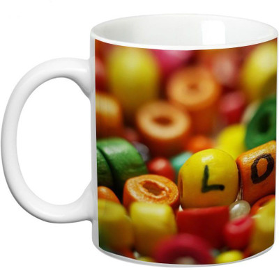 

Prithish Abstract Love Design Ceramic Mug(330 ml)