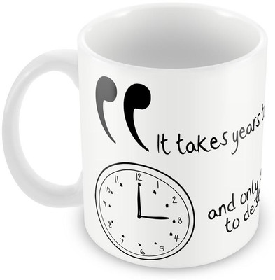

Tuelip Beautiful Thought Ceramic Mug(350 ml), Multicolor