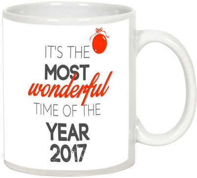 

AllUPrints Let This Be The Best Ever New Year White Ceramic Mug(325 ml)