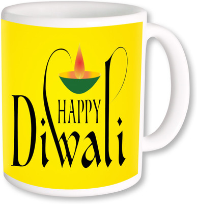 

PhotogiftsIndia Subh Deepawali 009 Ceramic Mug(325 ml), Multicolor