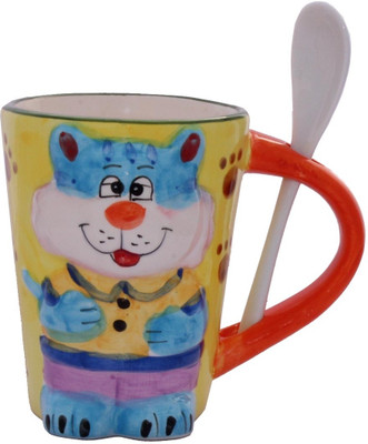 

Aarzool Love Porcelain, Ceramic Mug, Multicolor
