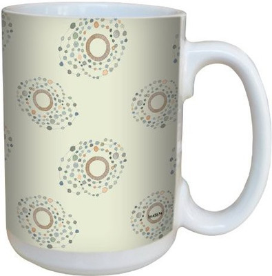 

Tree-Free Greetings Greetings lm43674 Contemporary Cream Swirls by Shell Rummel Ceramic with Full-Sized Handle, 15-Ounce, Multicolored Ceramic Mug(60 ml), Multicolor