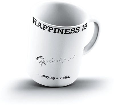 

Ucard Happiness Is1969 Bone China, Ceramic, Porcelain Mug(325 ml), Multicolor