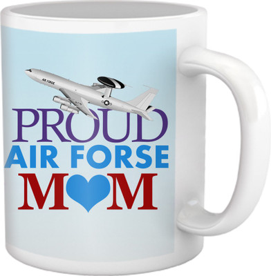 46% OFF on TIED RIBBONS Proud Air Forse Mom Coffee Ceramic Coffee Mug(350 ml)