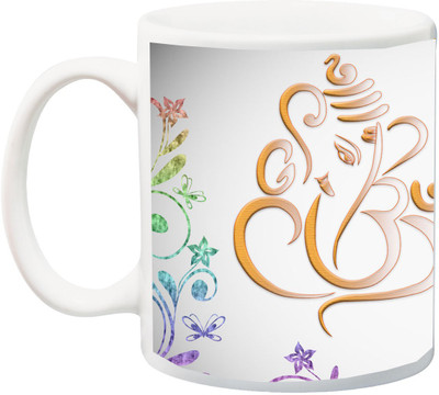 

ME&YOU Special Printed Diwali Gift Coffee Ceramic Mug(325 ml), Multicolor