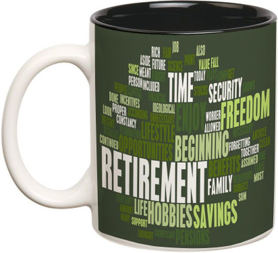 

Prithish Retirement Double Color Ceramic Mug(330 ml)