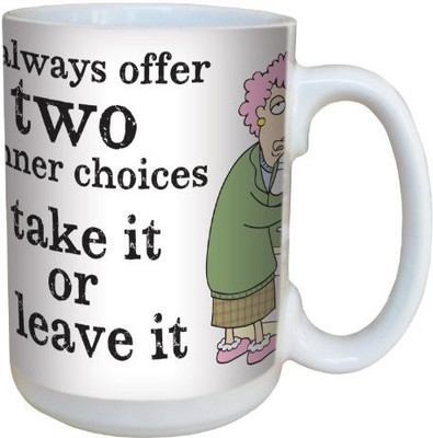 

Tree-Free Greetings Greetings lm43900 Hilarious Aunty Acid Two Choices by The Backland Studio Ceramic, 15-Ounce Ceramic Mug(60 ml), Multicolor
