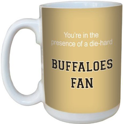 

Tree-Free Greetings Greetings lm44414 Buffaloes College Football Fan Ceramic with Full-Sized Handle, 15-Ounce Ceramic Mug(60 ml), Multicolor