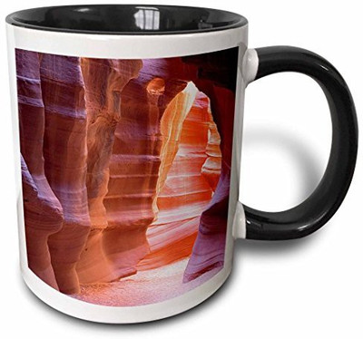 

3dRose mug_189683_4 USA, Arizona, Antelope Canyon, Navajo Tribal Park Two Tone Black, 11 oz, Black/White Ceramic Mug(60 ml), Multicolor