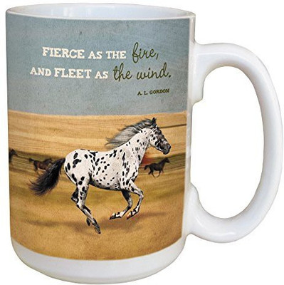 

Tree-Free Greetings Greetings 46144 Julia Remezova Fierce as the Fire Ceramic with Full-Sized Handle, 15-Ounce Ceramic Mug(60 ml), Multicolor