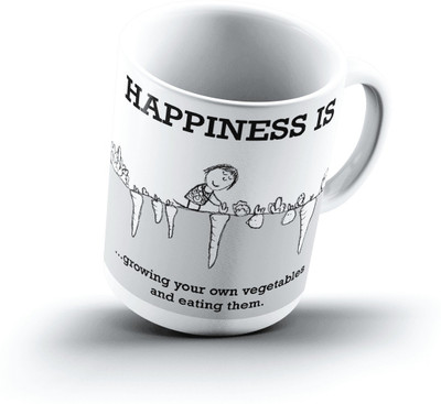 

Ucard Happiness Is1732 Bone China, Ceramic, Porcelain Mug(325 ml)