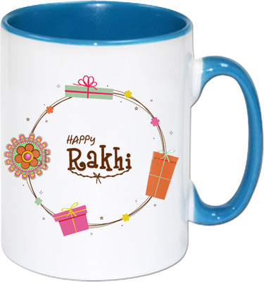 

PhotogiftsIndia Happy Rakhi 03 Ceramic Mug(325 ml), Multicolor