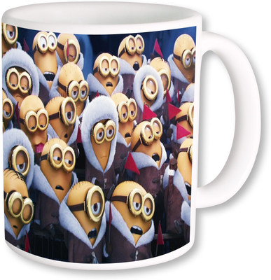 

PhotogiftsIndia minions group 01 Ceramic Mug(325 ml), Multicolor