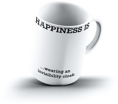 

Ucard Happiness Is1345 Bone China, Ceramic, Porcelain Mug(325 ml)