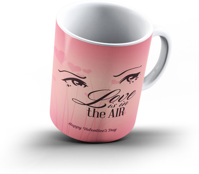 

Ucard Valentines Day Love619 Bone China, Ceramic, Porcelain Mug(325 ml), Multicolor
