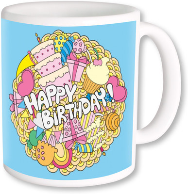 

PhotogiftsIndia happy birthday_02 Ceramic Mug(325 ml), Multicolor