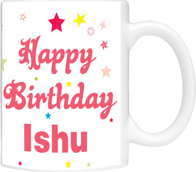 

Simbright ishu birthday Ceramic Mug(350 ml), White