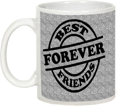

AllUPrints Friendship Day Gifts - Forever Best Friends Ceramic Mug(325 ml), White