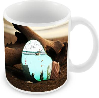 

Sleep Nature's Round Ceramic Mug(350 ml), Brown