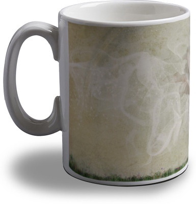 

Artifa Girl In Wind Porcelain, Ceramic Mug(350 ml), Multicolor