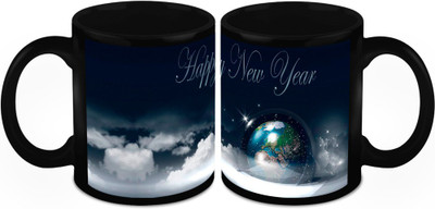 

Homesogood Heavenly New Year Ceramic Mug(325 ml, Pack of 2)