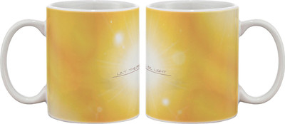

Artifa Let There Be Light Porcelain, Ceramic Mug(350 ml), Multicolor
