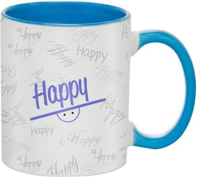 

SKY TRENDS Happy Birthday Gift Coffee 350 ML Ceramic Mug(350 ml), Multicolor