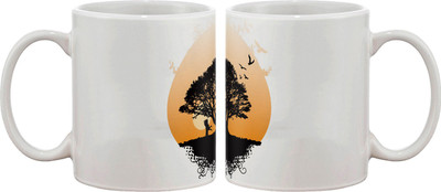 

Artifa Tree Romance Porcelain, Ceramic Mug(350 ml), Multicolor