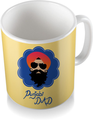 

SKY TRENDS Punjabi Dad With Sardar Gifts For Dad Father's Day Coffee Ceramic Mug(3.2 ml), White