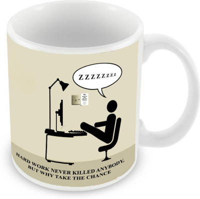 

Sleep Nature's SN-MG-2458 Ceramic Mug(350 ml), Multicolor