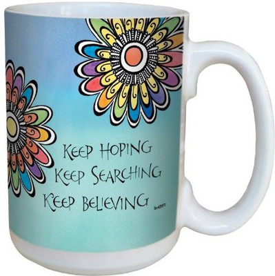 

Tree-Free Greetings Greetings lm43971 Keep Hoping by Joanne Fink Ceramic with Full-Sized Handle, 15-Ounce Ceramic Mug(60 ml), Multicolor