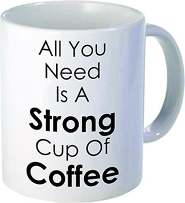 

White Mug Coffee Ceramic Mug(325.309 ml)