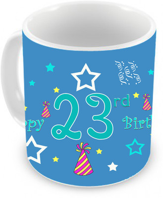 58% OFF on TIED RIBBONS Gift For 20th Happy Birthday Ceramic Coffee Mug(350 ml)