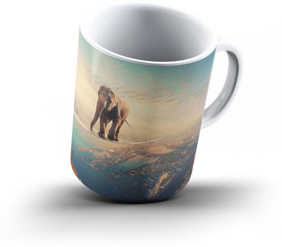 

Ucard Surreal284 Bone China, Ceramic, Porcelain Mug(325 ml), Multicolor