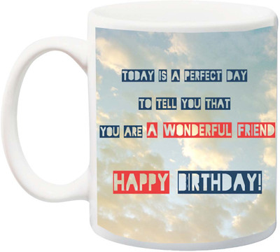

ME&YOU Gift On Birthday;Today Ceramic Mug(325 ml), Multicolor