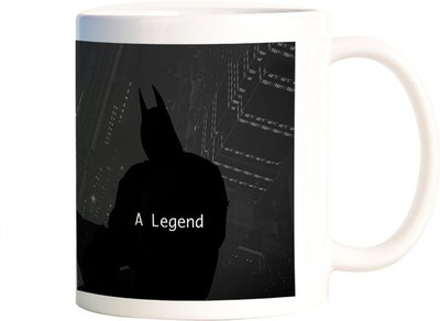 

Rangeele Inkers Batman A Legend Ceramic Mug(300 ml), Multicolor