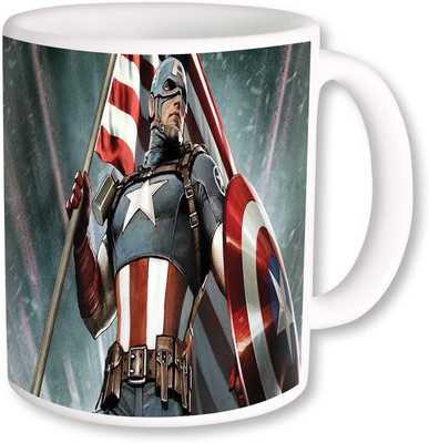 

Heyworlds captain america 03 Ceramic Mug(325 ml), Multicolor