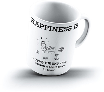 

Ucard Happiness Is1672 Bone China, Ceramic, Porcelain Mug(325 ml)