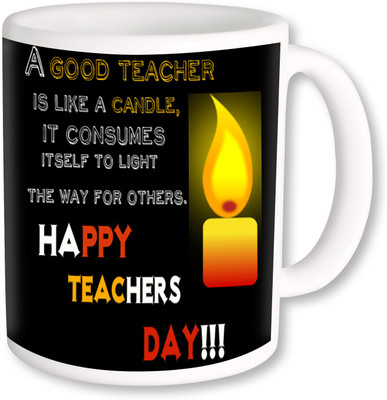 

PhotogiftsIndia Gift For Teacher On Happy Teachers Day Ceramic Mug(325 ml), Multicolor