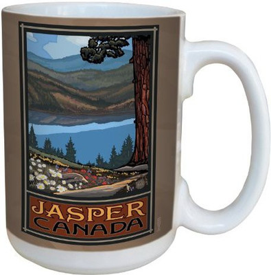 

Tree-Free Greetings Greetings lm43335 Vintage Jasper Canada Vista by Paul A. Lanquist Ceramic with Full-Sized Handle, 15-Ounce, Multicolored Ceramic Mug(60 ml), Multicolor