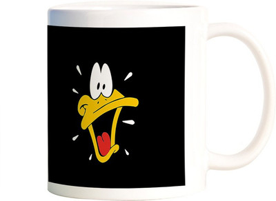

Rangeele Inkers Daffy Duck Ceramic Mug(300 ml), Multicolor