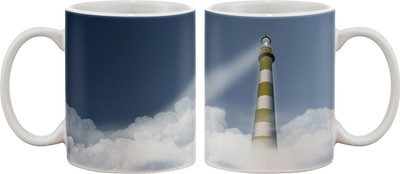 

Artifa Light House Illustration Porcelain, Ceramic Mug(350 ml), Multicolor
