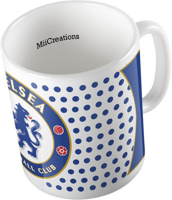 

MiiCreations Printed Chelsea Ceramic Mug(325 ml), Multicolor