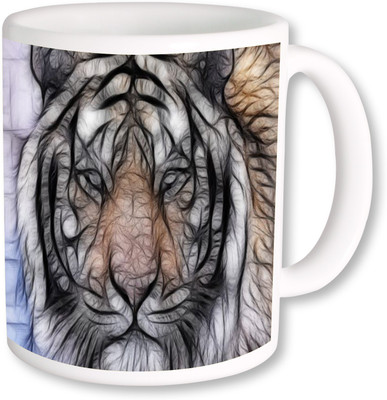 

PhotogiftsIndia lion Ceramic Mug(350 ml), Multicolor