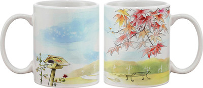 

Artifa Bench In Park Porcelain, Ceramic Mug(350 ml), Multicolor