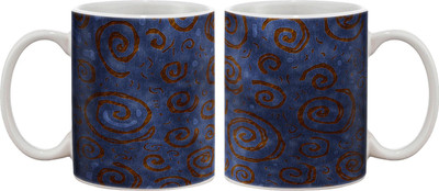 

Artifa Abstract Doodles Pattern Porcelain, Ceramic Mug(350 ml), Multicolor