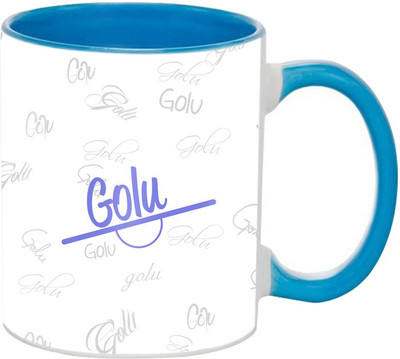 

SKY TRENDS Golu Birthday Gift Coffee 350 ML Ceramic Mug(350 ml), Multicolor